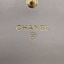 Load image into Gallery viewer, CHANEL CHANEL 19 Flap Compact Chain Shoulder Wallet GrayAP1787 Lambskin