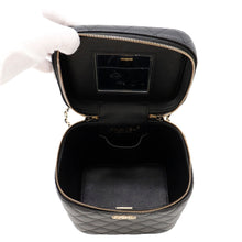Load image into Gallery viewer, CHANEL Matelasse Vanity Chain Shoulder Bag BlackAS2362 Caviar Leather