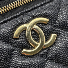 Load image into Gallery viewer, CHANEL Matelasse Vanity Chain Shoulder Bag BlackAS2362 Caviar Leather