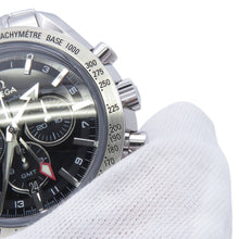 Load image into Gallery viewer, OMEGA Speedmaster Broad Arrow Chronograph GMT W44.25mm Stainless Steel Black Dial3581.50