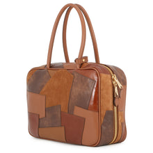 将图像加载到图库查看器中,MIUMIU Patchwork Bow Bag CognacBrown5BB117_2CRI_F0046_V_MLN Leather Size Large