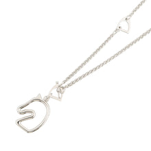 将图像加载到图库查看器中,HERMES Tonnerre Necklace Size Small Black Metal