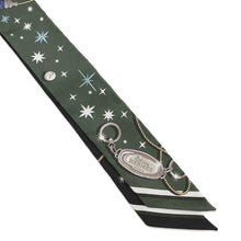 Load image into Gallery viewer, HERMES Twilly C'EST LA FETE Khaki・Fonse /White/Black062743S Silk100%