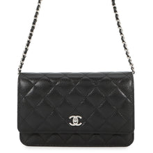 将图像加载到图库查看器中,CHANEL Matelasse Classic Chain Wallet BlackAP4241 Caviar Leather