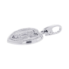将图像加载到图库查看器中,CARTIER 2C Heart Diamond Bag CharmB3015300 18K White Gold