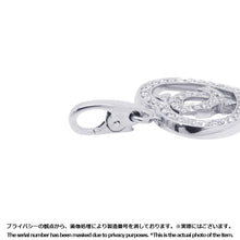 将图像加载到图库查看器中,CARTIER 2C Heart Diamond Bag CharmB3015300 18K White Gold