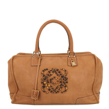 Load image into Gallery viewer, LOEWE Amazona Large Anagram Travel Bag Light brown Leather Size Chronomat 44