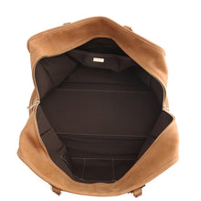 Load image into Gallery viewer, LOEWE Amazona Large Anagram Travel Bag Light brown Leather Size Chronomat 44