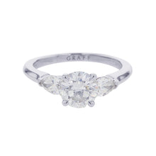 将图像加载到图库查看器中,GRAFF Promise Round Diamond Engagement Ring Size Approximately No. 9 Pt950