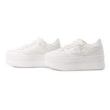 将图像加载到图库查看器中,CELINE Triomphe Patch Block Wedge Sneakers Optic White366475189C.01OP Calf Leather Lining Textile Rubber Size 35