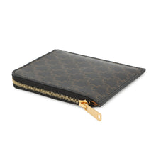 Load image into Gallery viewer, CELINE Zippered purse with card holder Brown10D882CCP PVC/Leather