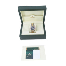将图像加载到图库查看器中,ROLEX Datejust W36mm Stainless Steel K18YG blue concentric Dial116203