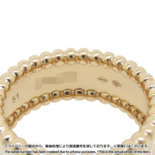 Load image into Gallery viewer, Van Cleef & Arpels Perlée Senior Tulle Ring Size 51/#11VCARO3Y600/VCARO3Y651 18K Yellow Gold