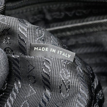 将图像加载到图库查看器中,PRADA Backpack Black1BZ811 Nylon Leather Size Medium