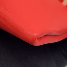 Load image into Gallery viewer, HERMES Silky City Fauve Le Righe Rainbow Orange Field Silk Swift Leather Size PM