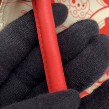 Load image into Gallery viewer, HERMES Silky City Fauve Le Righe Rainbow Orange Field Silk Swift Leather Size PM