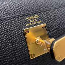 Load image into Gallery viewer, HERMES Kelly Elan Black Epsom