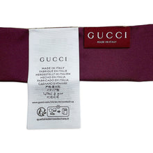 Load image into Gallery viewer, GUCCI Higuchi Yuko Scarf Bordeaux/Beige848291 Silk100%