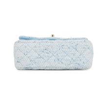 Load image into Gallery viewer, CHANEL Mini Matelasse Flap Chain Shoulder Bag Blue/White/SilverA69900 B23529 U6845 Tweed Size 20