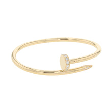 将图像加载到图库查看器中,CARTIER Juste Un Clou Bracelet Classic Model Diamond Size 17/ClassicB6048617/B6048600 18K Yellow Gold