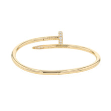 将图像加载到图库查看器中,CARTIER Juste Un Clou Bracelet Classic Model Diamond Size 17/ClassicB6048617/B6048600 18K Yellow Gold