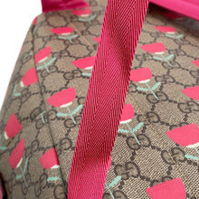 Load image into Gallery viewer, GUCCI Kim Seung-yeon Children's Flower Print Backpack Beige/Red782708 FADLO 9777 GG Supreme Leather