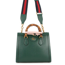 Load image into Gallery viewer, GUCCI Diana Bamboo 2-way Handbag Green702721 U3ZDT 3670 Leather Size Small