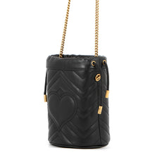 Load image into Gallery viewer, GUCCI GG Marmont Baguette Bag Black575163 DTDRT 1000 Leather Size Mini