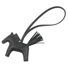 Load image into Gallery viewer, HERMES Rodeo Bag Charm Black Lambskin Size PM