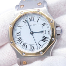 Load image into Gallery viewer, CARTIER Santos Rondo Octagon LM W29mm Stainless Steel 18KYG White Dial81037288