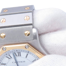 Load image into Gallery viewer, CARTIER Santos Rondo Octagon LM W29mm Stainless Steel 18KYG White Dial81037288