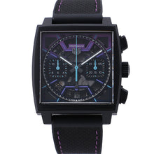 Load image into Gallery viewer, TAG HEUER Monaco Chronograph Limited Edition (Limited to 600 pieces) W39mm TI Leather Rubber Blue/Purple DialCBL218E.FT6312