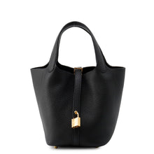 Load image into Gallery viewer, HERMES Picotin Lock Black Taurillon Clemence Size PM
