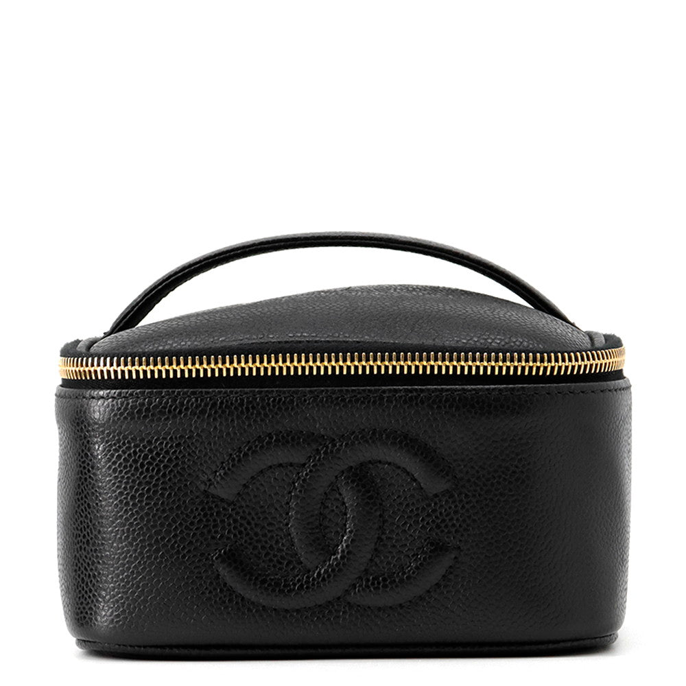 CHANEL Square Vanity Bag BlackA07058 Caviar Leather– GALLERY RARE