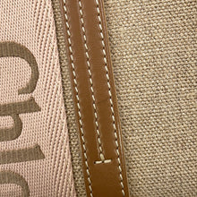 Load image into Gallery viewer, Chloe Woody tote Brassie BeigeCHC23AS383L1726Y Canvas Calf Leather Size Medium
