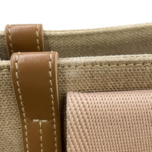 Load image into Gallery viewer, Chloe Woody tote Brassie BeigeCHC23AS383L1726Y Canvas Calf Leather Size Medium