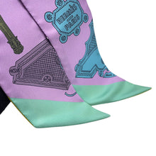 Load image into Gallery viewer, HERMES Twilly Merveilleuses Lanternes Purple/Multicolor Silk100%