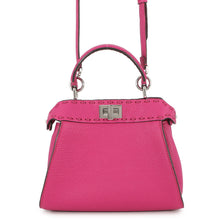 将图像加载到图库查看器中,FENDI Selleria Peekaboo Pink8BN244 Leather Size Mini