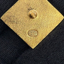 Load image into Gallery viewer, CHANEL Matelasse CC Logo Square Earrings GoldABE656-B18535-NAAKS Gold Plated