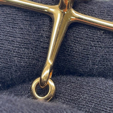 Load image into Gallery viewer, HERMES Mall Horsebit Bracelet Size T2 Black Gold Plated Swift Leather