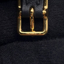 Load image into Gallery viewer, HERMES Mall Horsebit Bracelet Size T2 Black Gold Plated Swift Leather