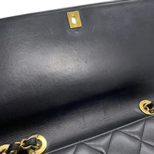 Load image into Gallery viewer, CHANEL Jumbo Matelasse Large CC Logo Chain Shoulder Black Leather