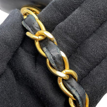 Load image into Gallery viewer, CHANEL Jumbo Matelasse Large CC Logo Chain Shoulder Black Leather