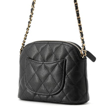 Load image into Gallery viewer, CHANEL Matelasse Mini Chain Pouch BlackAP4000 Caviar Leather