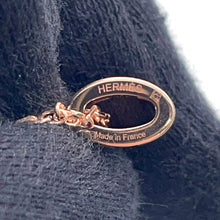 将图像加载到图库查看器中,HERMES Pop Ash Necklace Size Mini Black Gold Plated Lacquer