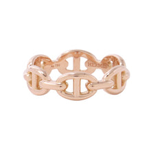 将图像加载到图库查看器中,HERMES Chaine d'Ancre Anchene Ring Size PM/52/#12 18K Pink Gold