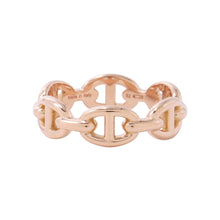 将图像加载到图库查看器中,HERMES Chaine d'Ancre Anchene Ring Size PM/52/#12 18K Pink Gold