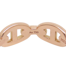 将图像加载到图库查看器中,HERMES Chaine d'Ancre Anchene Ring Size PM/52/#12 18K Pink Gold
