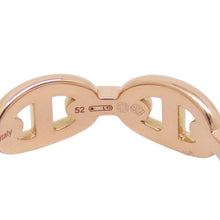 将图像加载到图库查看器中,HERMES Chaine d'Ancre Anchene Ring Size PM/52/#12 18K Pink Gold