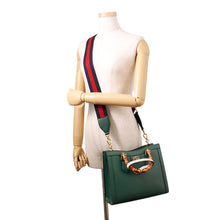 Load image into Gallery viewer, GUCCI Diana Bamboo 2-way Handbag Green702721 Leather Size Small